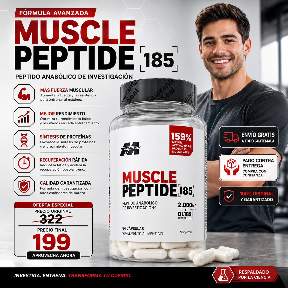 ¿Quieres Llevar Tu Entrenamiento al Siguiente Nivel? 💪 Descubre Muscle Peptide 185