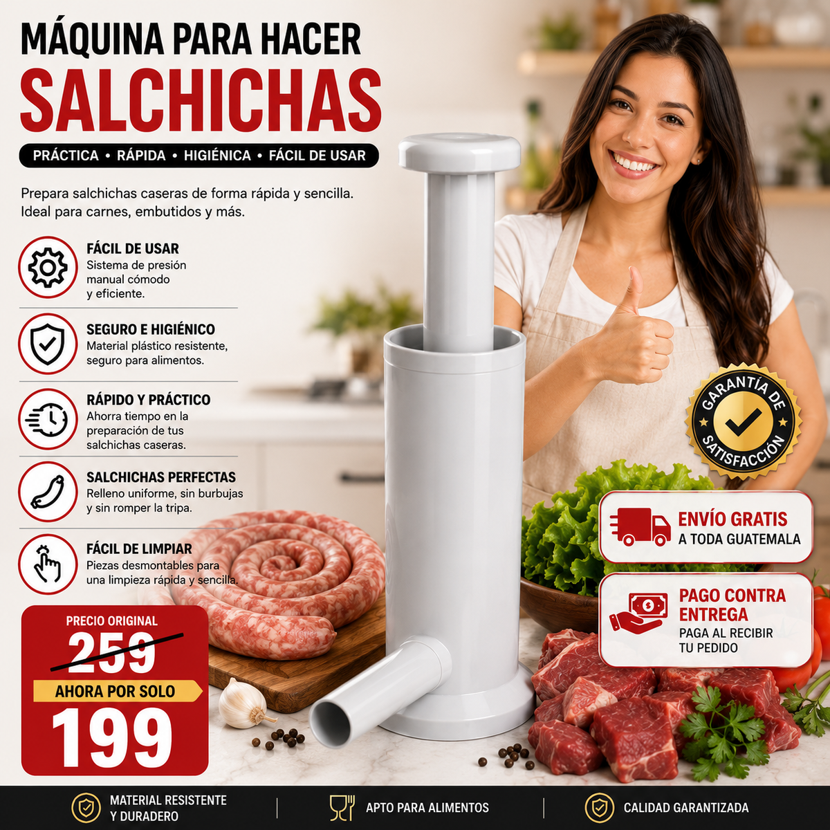 🌭 ¡Prepara Salchichas Caseras Perfectas en Minutos!