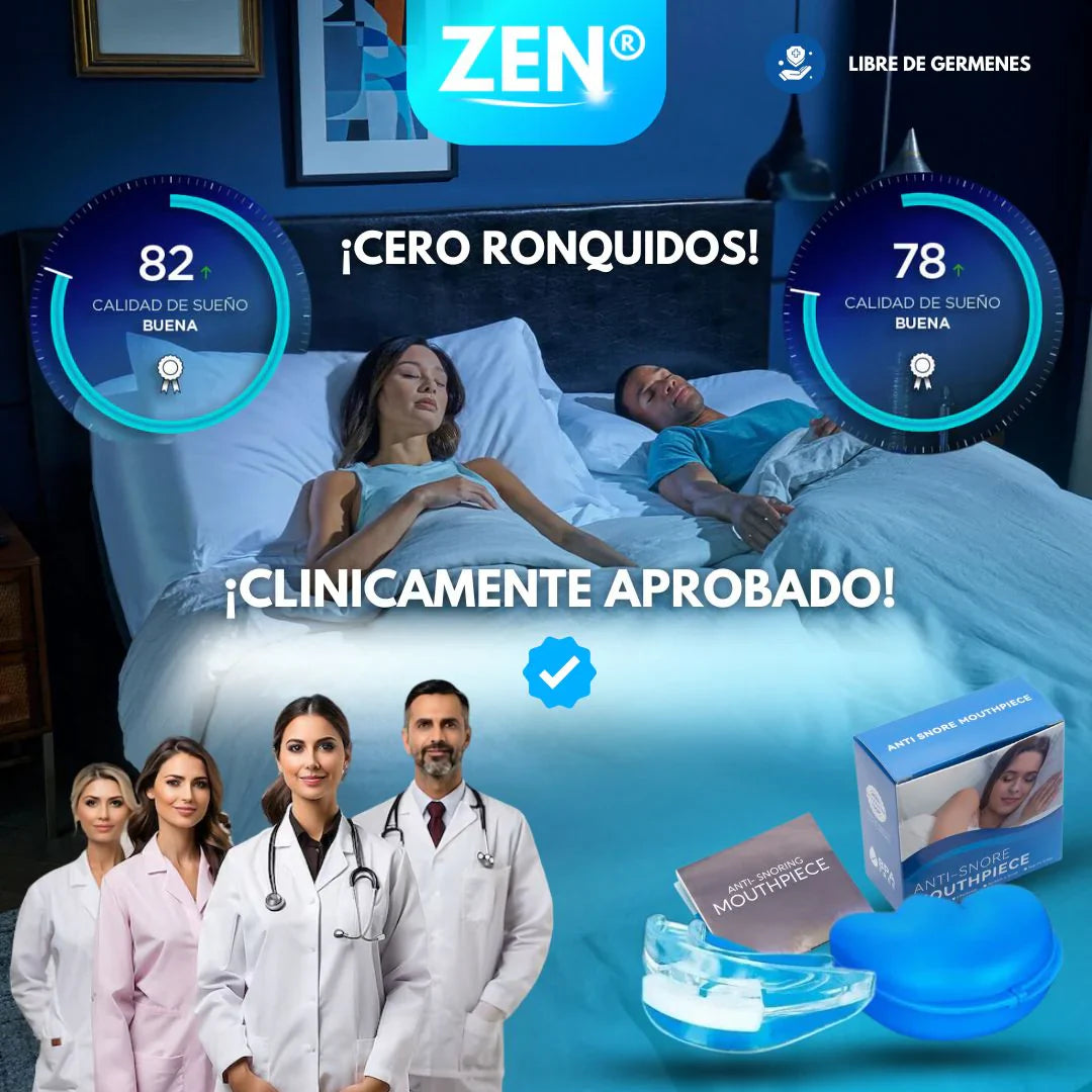 Zen® - Anti Ronquidos AJUSTABLE 😴 EL SECRETO PARA DORMIR FELIZ. 😌