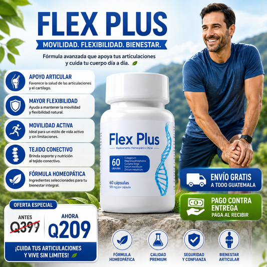 “¿Dolor y Rigidez en las Articulaciones? Recupera Tu Movilidad con Flex Plus”